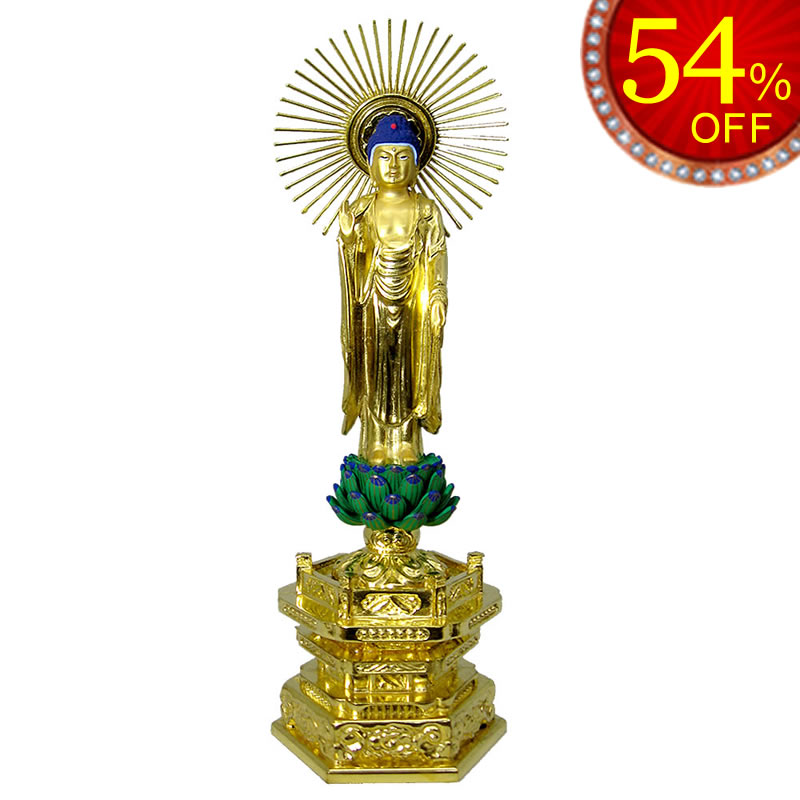 仏像・東立弥陀（純金中七 肌粉）の商品写真