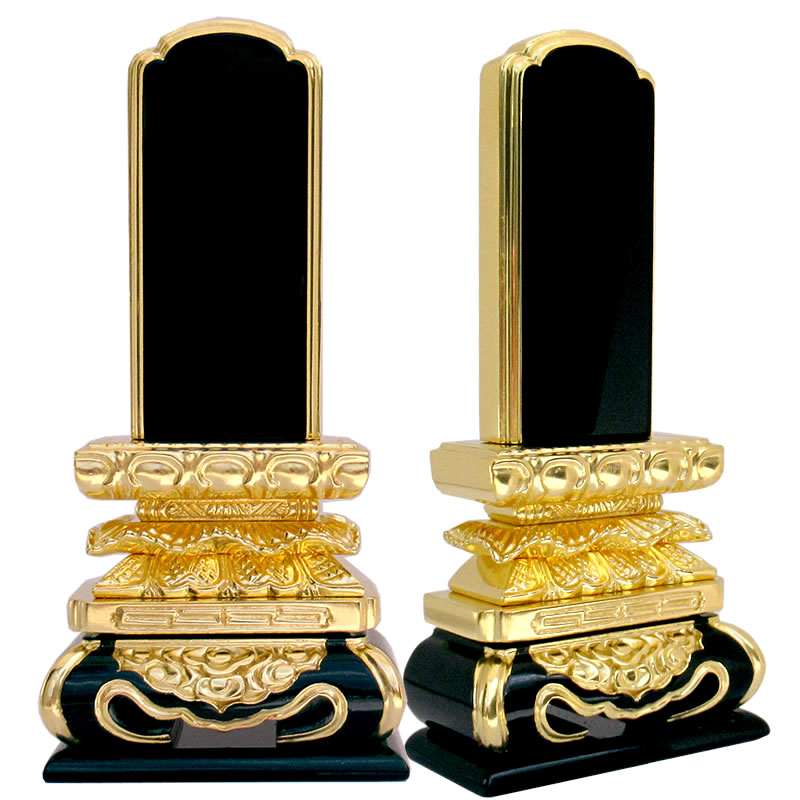 上等猫丸（塗り位牌）台座の特徴と蓮の金の装飾の輝きが人気｜ひだまり仏壇